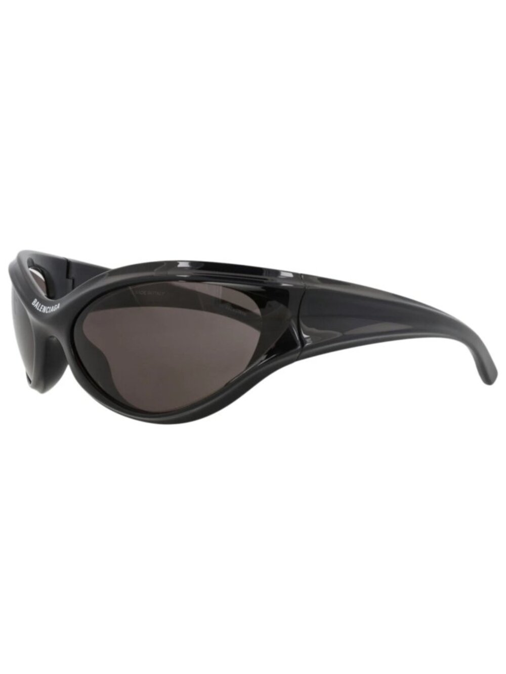 New Balenciaga Women's Sunglasses Shield Wrap Bio Injection Frame Unisex Black